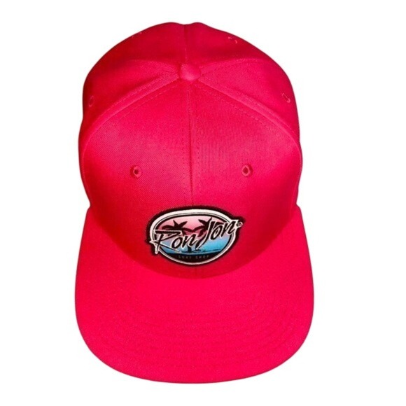 Ron Jon Surf Flat Bill Hat Neon Pink - Picture 3 of 8